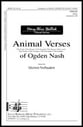 Animal Verses of Ogden Nash Unison choral sheet music cover